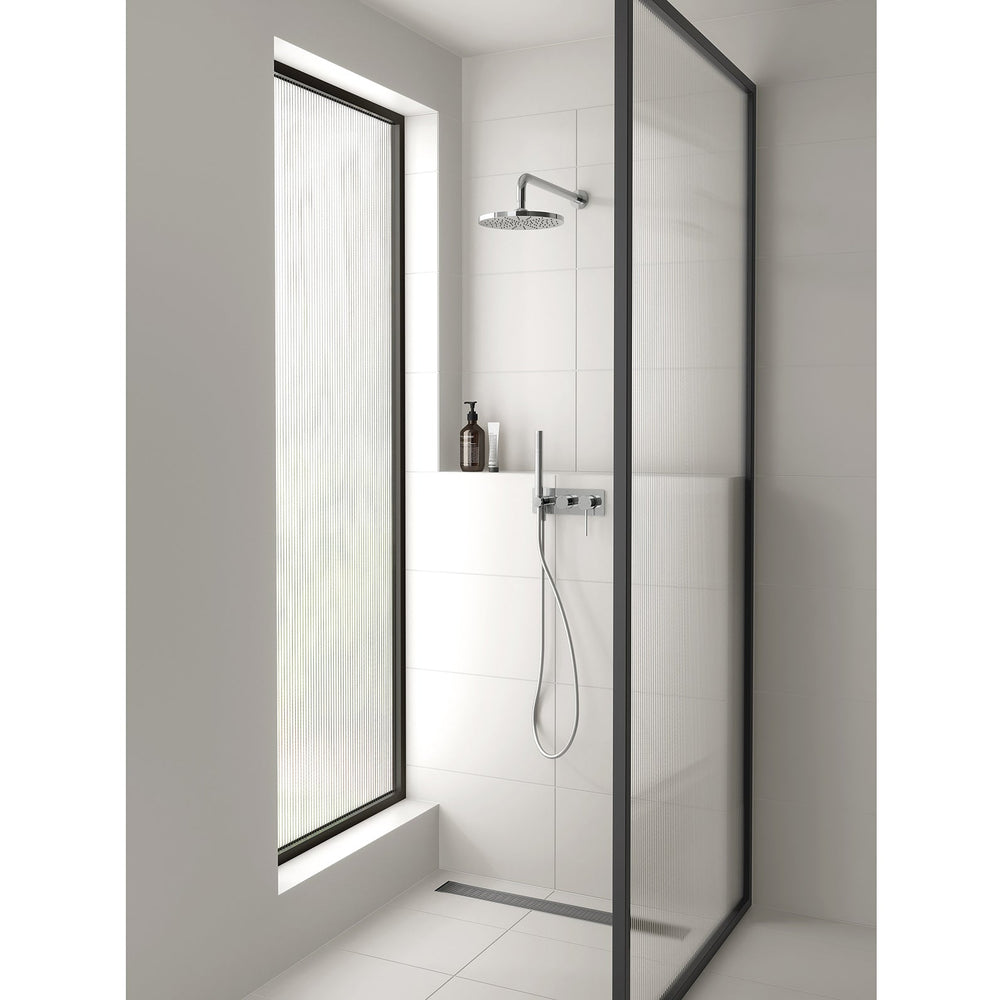 PHOENIX V STAINLESS STEEL 65MM CHANNEL DRAIN HG 75MM OUTLET 600MM, 750MM, 900MM AND 1200MM