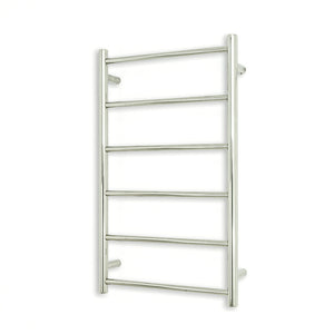 RADIANT HEATING 6-BARS ROUND NON-HEATED TOWEL RAIL CHROME 500MM