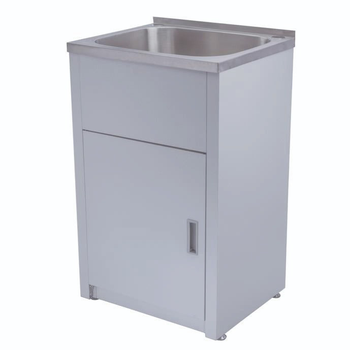 POSEIDON LAUNDRY CABINET AND STAINLESS STEEL TUB 455MM