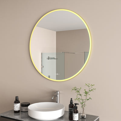 RADIANT HEATING AURA OLËK LED MIRROR LIGHT GOLD 1000MM