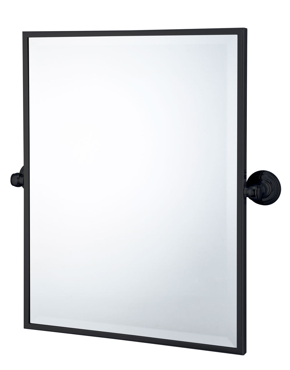 TURNER HASTINGS MAYER FRAMED PIVOT RECTANGULAR MIRROR MATTE BLACK 495X610MM