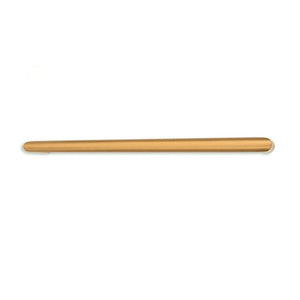 RADIANT HEATING NON-HEATED ROUND SINGLE TOWEL RAIL BRUSHED GOLD 650MM