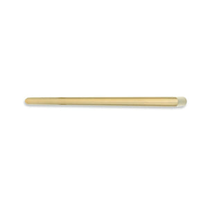 RADIANT HEATING NON-HEATED ROUND SINGLE TOWEL RAIL LIGHT GOLD 650MM