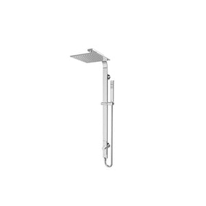 NERO ASTRA RAIN SQUARE TWIN SHOWER WITH SINGLE HOSE 869MM CHROME
