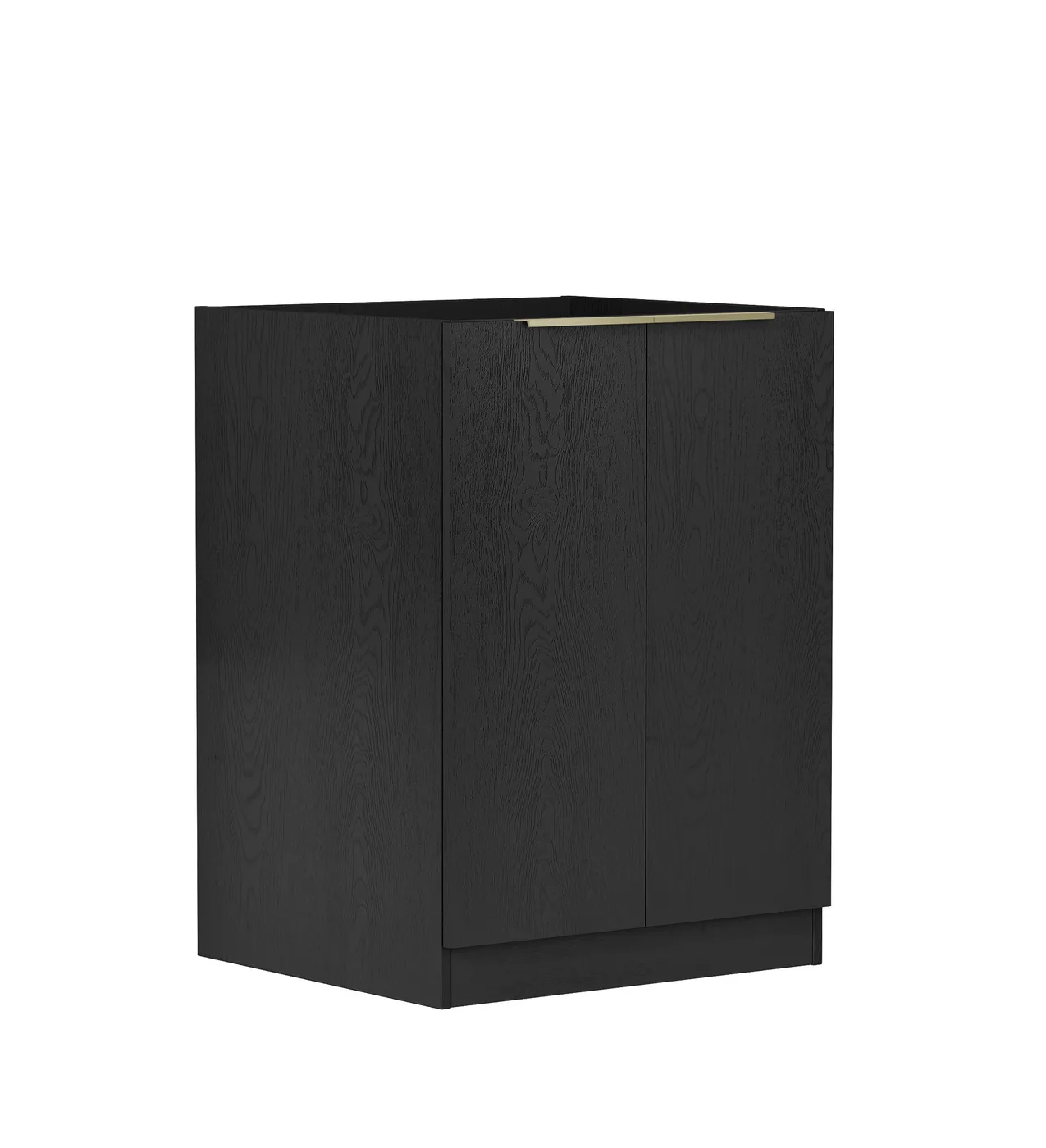 OTTI BYRON BLACK OAK 650MM BASE LAUNDRY CABINET