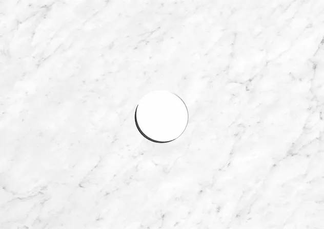 OTTI NATURAL CARRARA WHITE ABOVE COUNTER SINGLE VANITY MARBLE STONE TOP (AVAILABLE IN 600MM, 750MM, 900MM AND 1200MM)