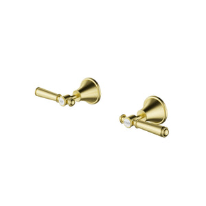 IKON CLASICO WALL TOP ASSEMBLIES BRUSHED GOLD (BRASS HANDLE)