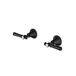 IKON CLASICO WALL TOP ASSEMBLIES MATTE BLACK (BRASS HANDLE)