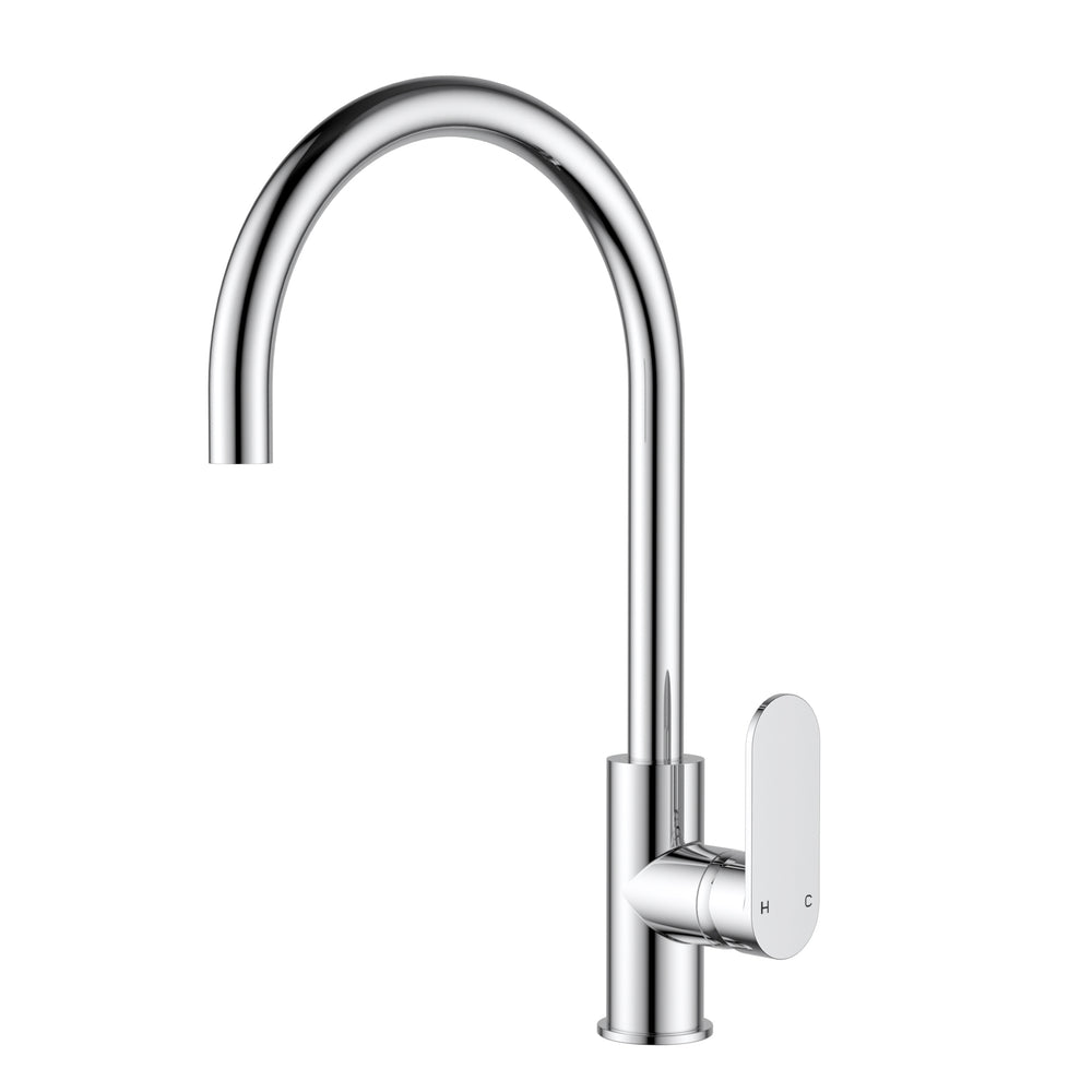 IKON SORA LEAD FREE SS GOOSENECK SINK MIXER 397MM CHROME