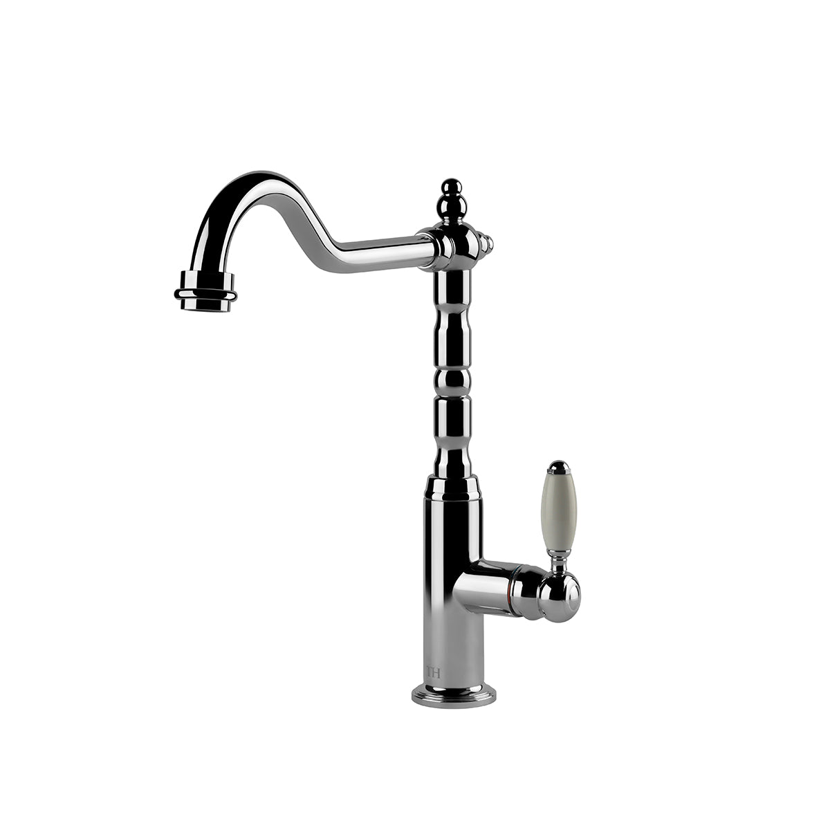 TURNER HASTINGS PROVIDENCE SINGLE SINK MIXER 311MM CHROME (CERAMIC HANDLE)