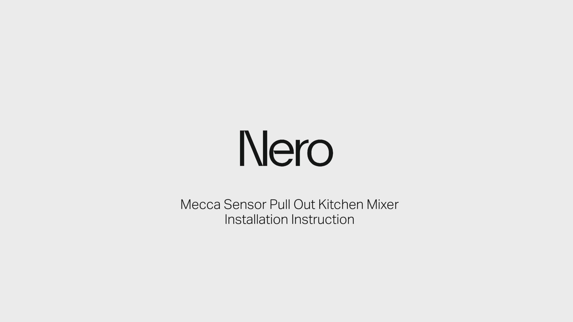 NERO MECCA SMART SENSOR PULL OUT KITCHEN MIXER 438MM BRUSHED BRONZE