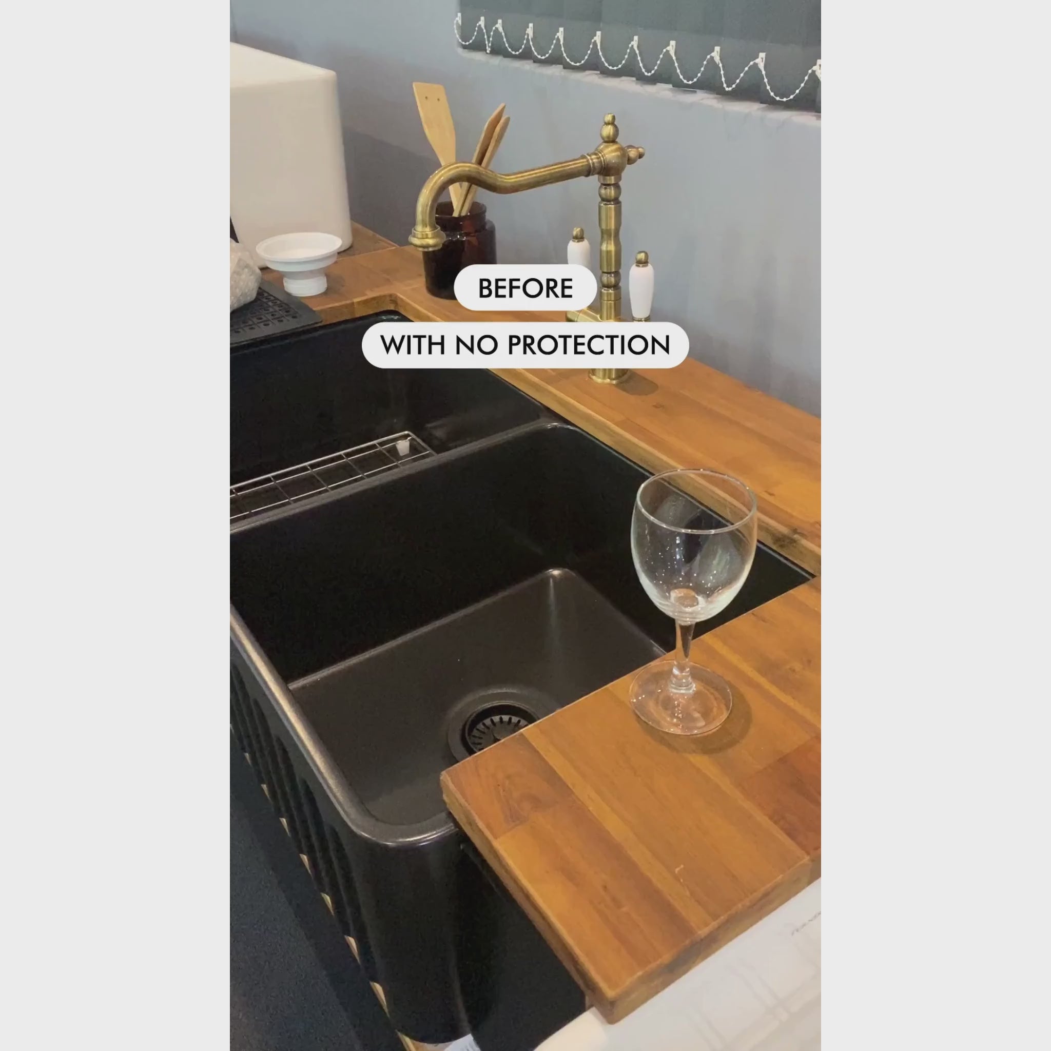 TURNER HASTINGS PROTECTIVE SILICONE SINK MAT 590MM WHITE