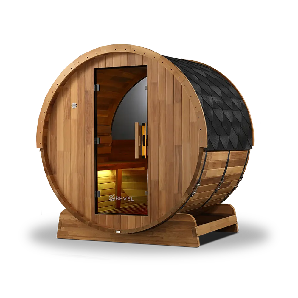 REVEL EDENVIEW 4 PERSON OUTDOOR BARREL SAUNA