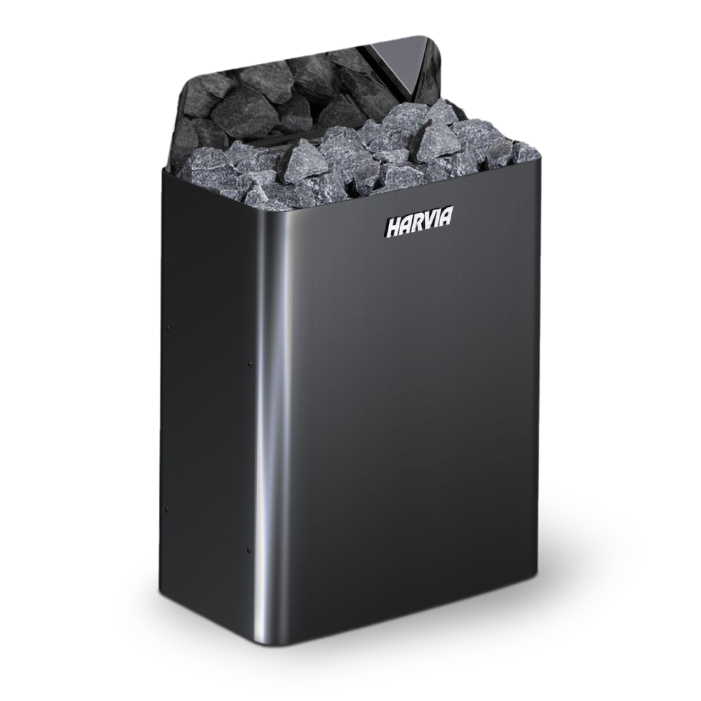 HARVIA ELECTRONIC BLACK WALL HEATER 4.5KW - SW45E