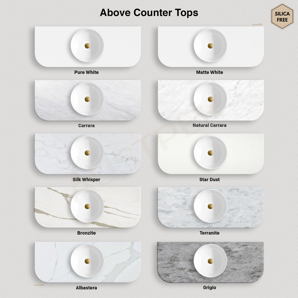 INFINITY RIO MATTE WHITE 600MM CURVE SINGLE BOWL WALL HUNG VANITY