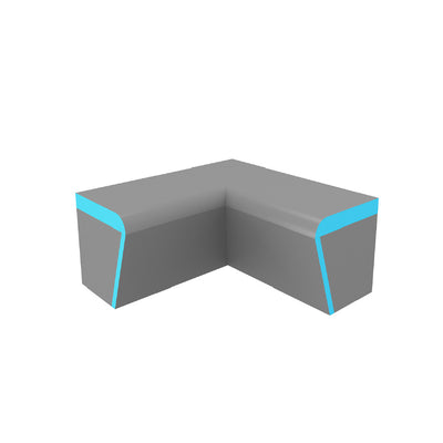 RADIANT HEATING THERMASHEET CURVED CORNER SHOWER SEAT 1000X450X470MM