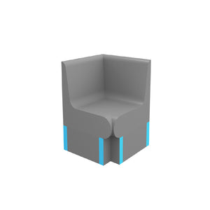 RADIANT HEATING THERMASHEET CURVED CORNER SHOWER SEAT WITH BACK 600X600X870MM