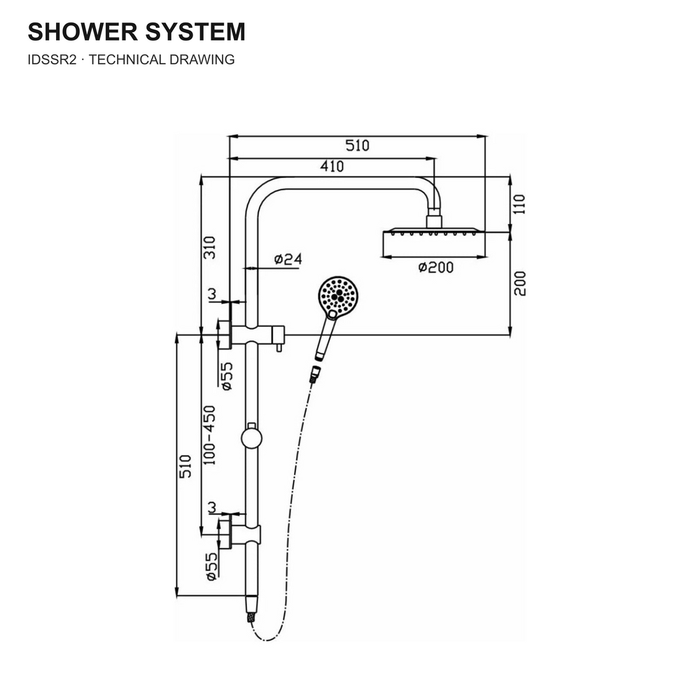 HELLYCAR IDEAL COMPLETE BATHROOM BUNDLE CHROME