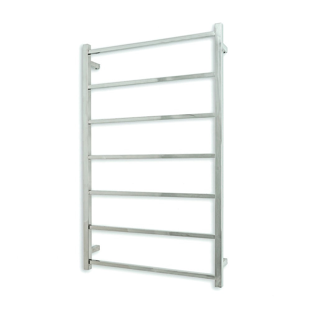 RADIANT HEATING 7-BARS SQUARE NON-HEATED TOWEL RAIL CHROME 700MM