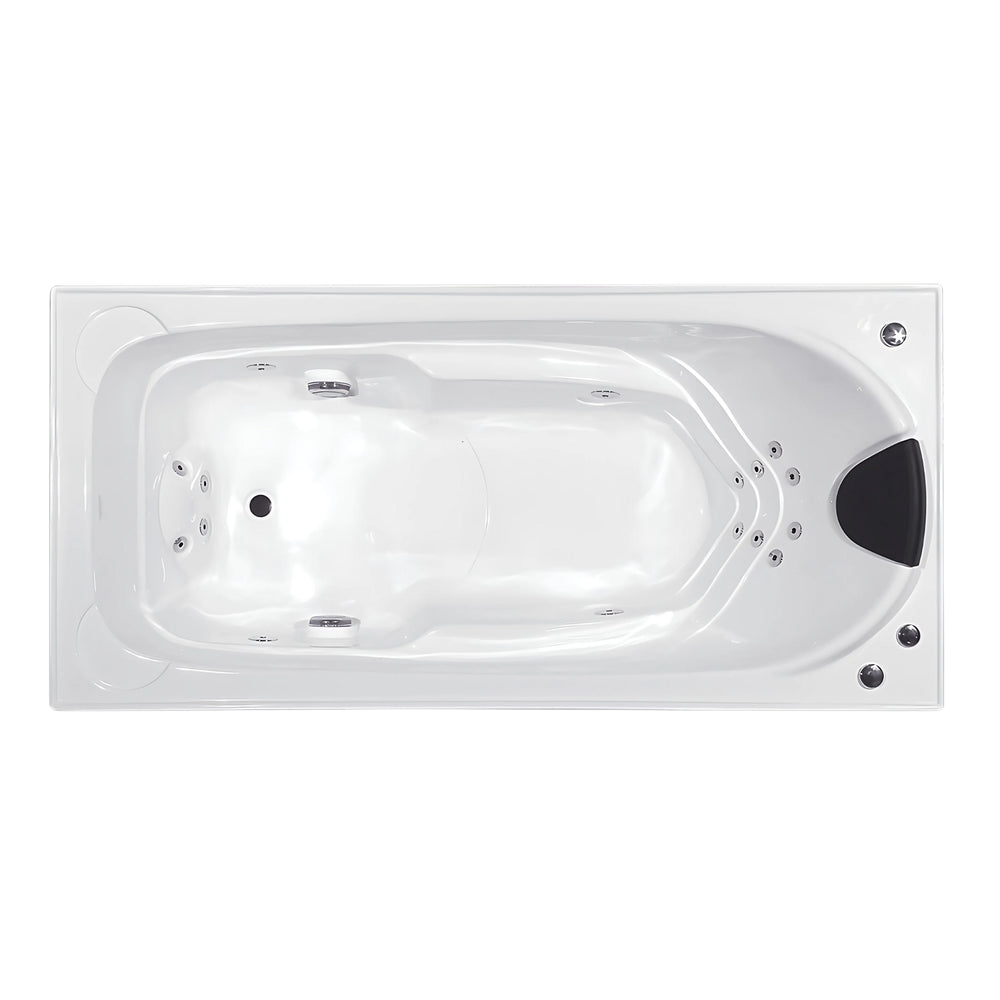 BROADWAY ELISE SPA BATHTUB WHITE 1690MM WITH 16 JETS
