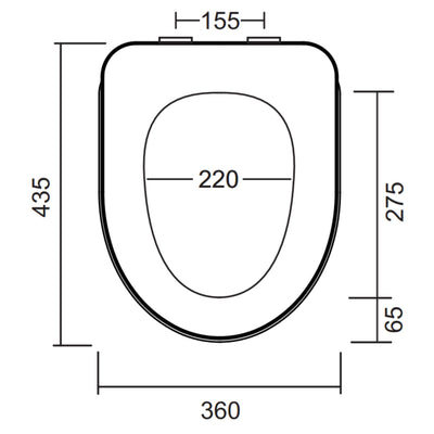 JOHNSON SUISSE DELUXE TOILET SEAT WHITE