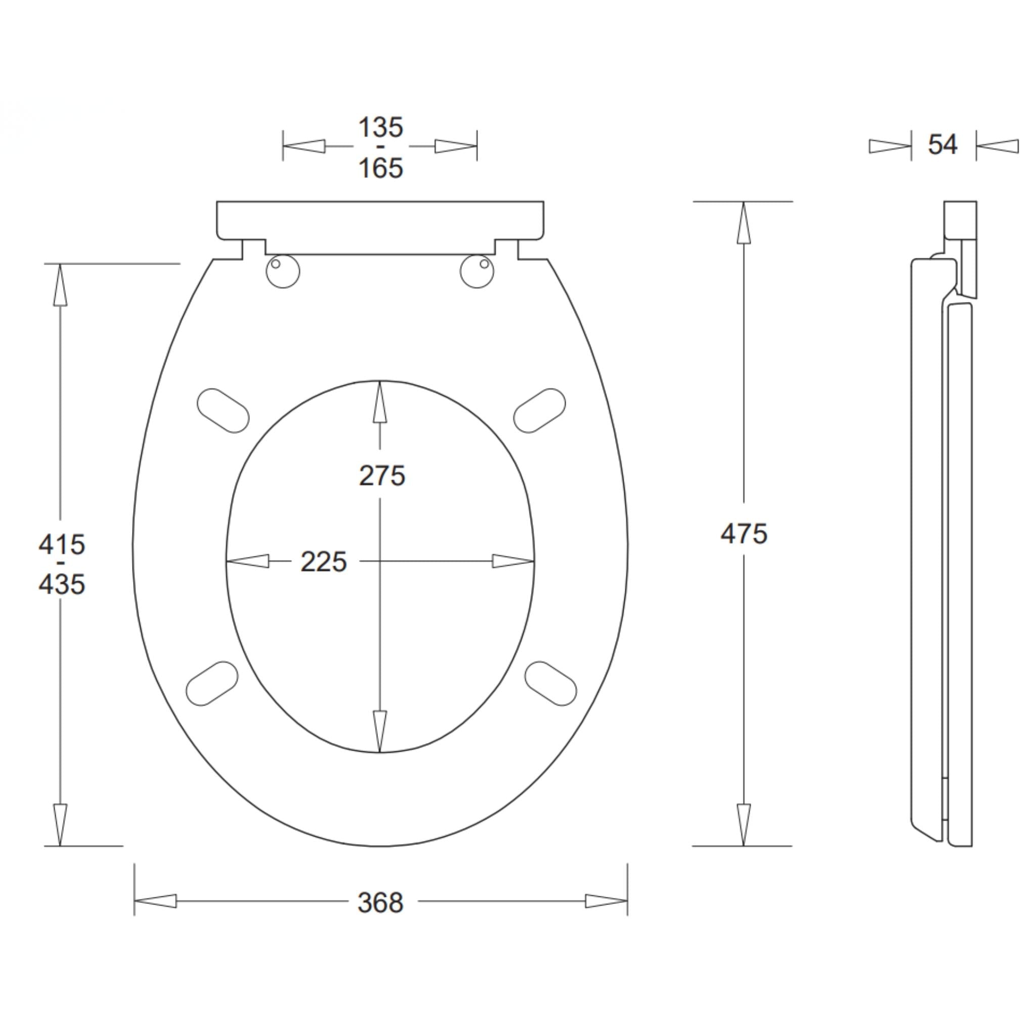 JOHNSON SUISSE COTTAGE TOILET SEAT WHITE