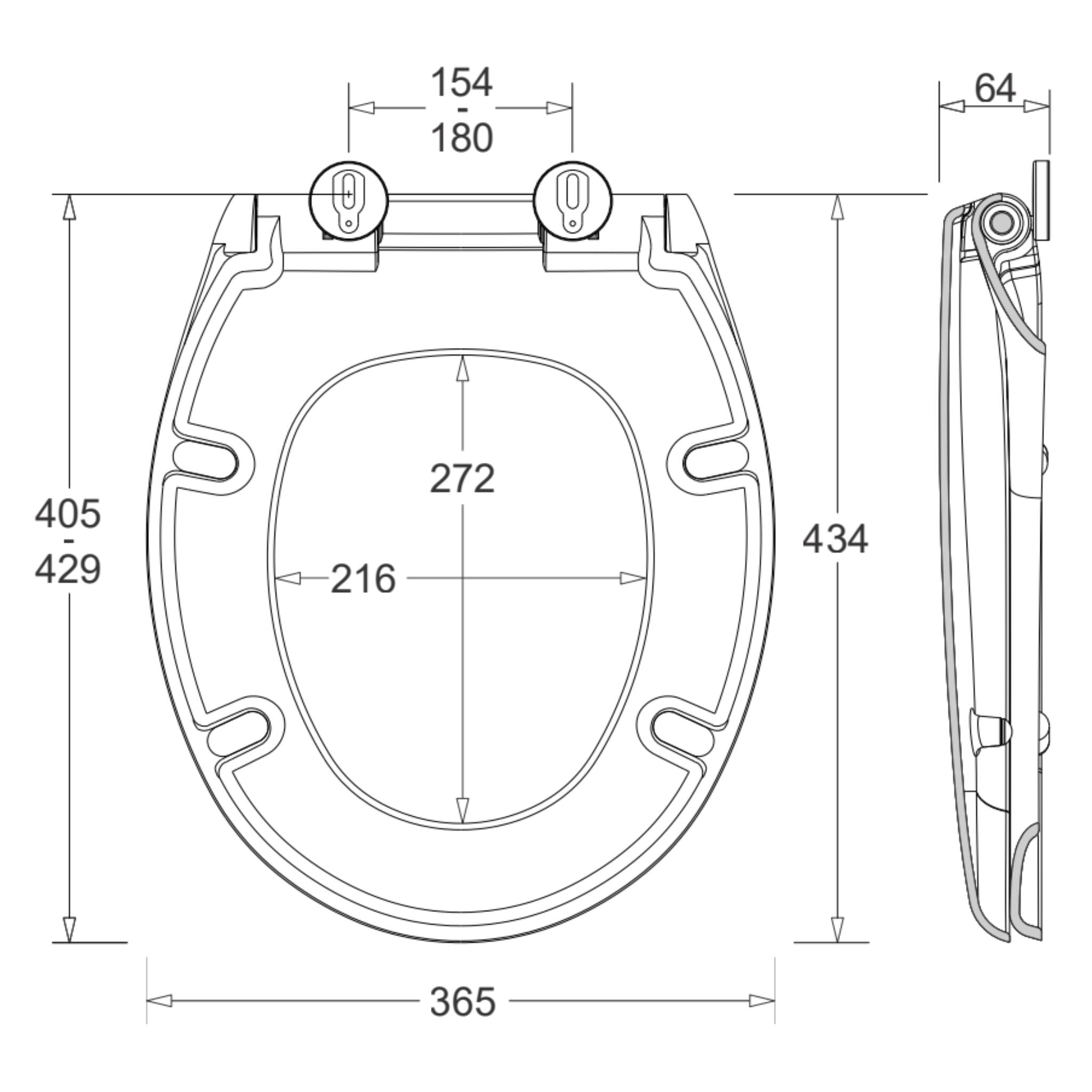 JOHNSON SUISSE NEW PLAZA TOILET SEAT WHITE