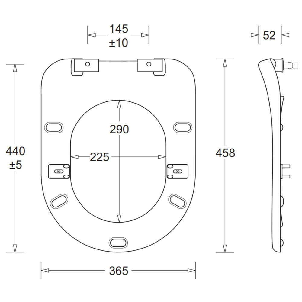 JOHNSON SUISSE LIFE ASSIST SINGLE FLAP TOILET SEAT