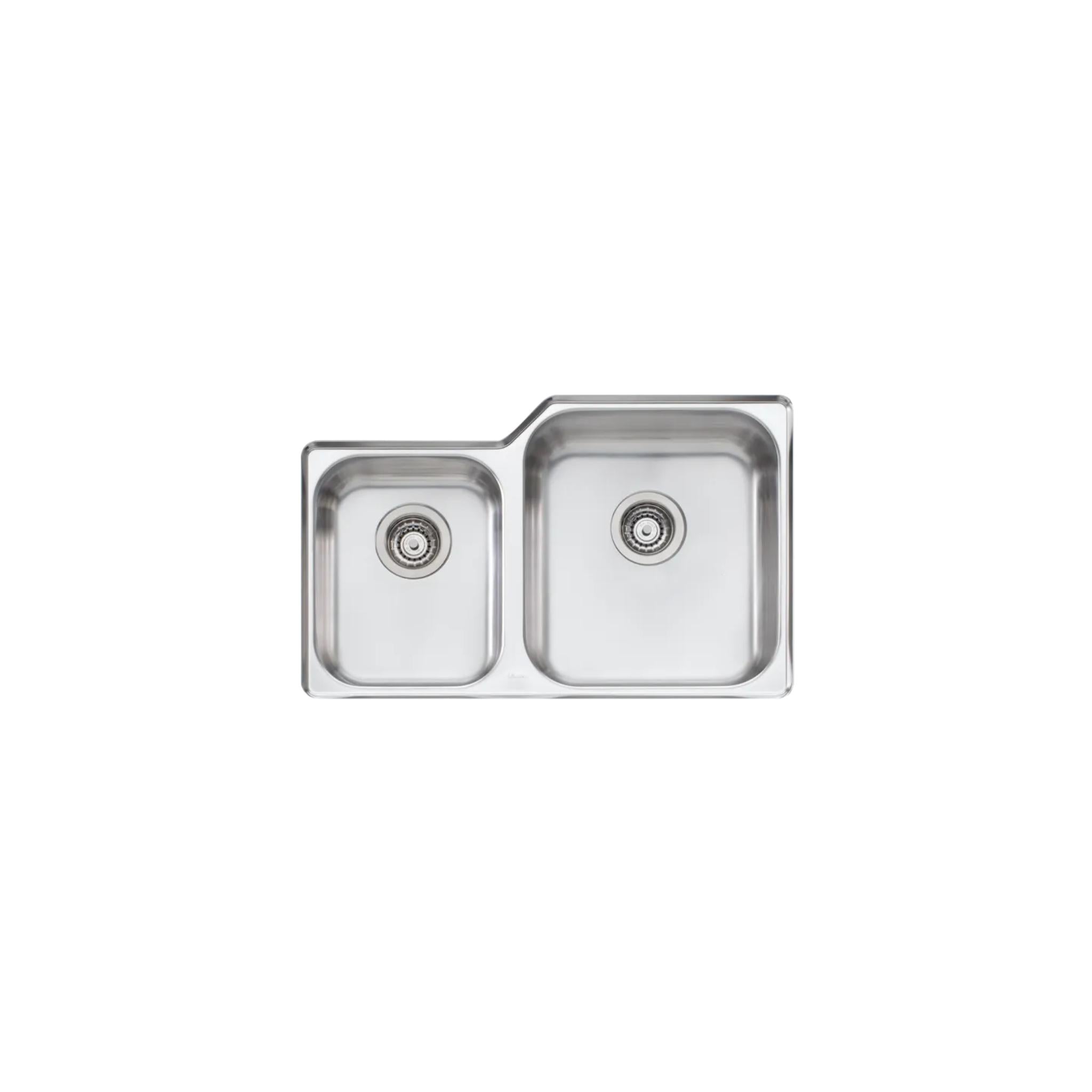 OLIVERI NU-PETITE 1 & 3/4 BOWL UNDERMOUNT ALFRESCO AND KITCHEN SINK STAINLESS STEEL 791MM