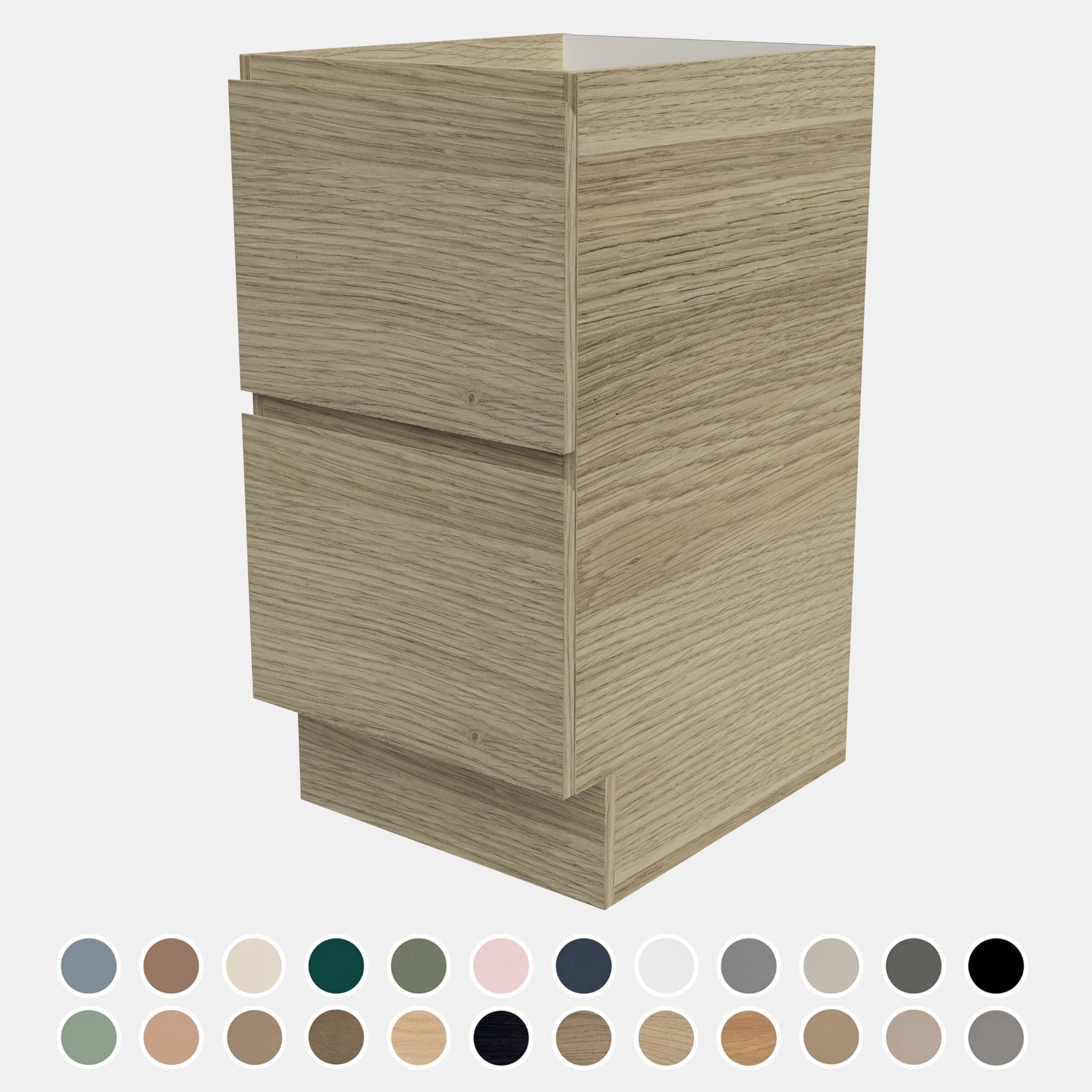 TIMBERLINE CUSTOM LAUNDRY BASE CABINET 450MM WITH 2 DRAWERS