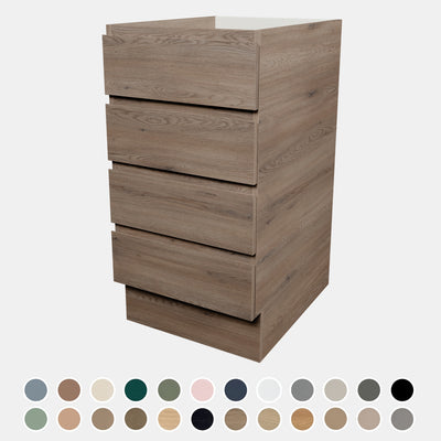 TIMBERLINE CUSTOM LAUNDRY BASE CABINET 450MM WITH 4 DRAWERS