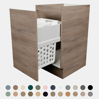 TIMBERLINE CUSTOM LAUNDRY BASE CABINET 450MM WITH PULL-OUT BASKET