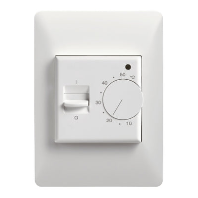 THERMOGROUP THERMOTOUCH MANUAL THERMOSTAT WHITE 115MM