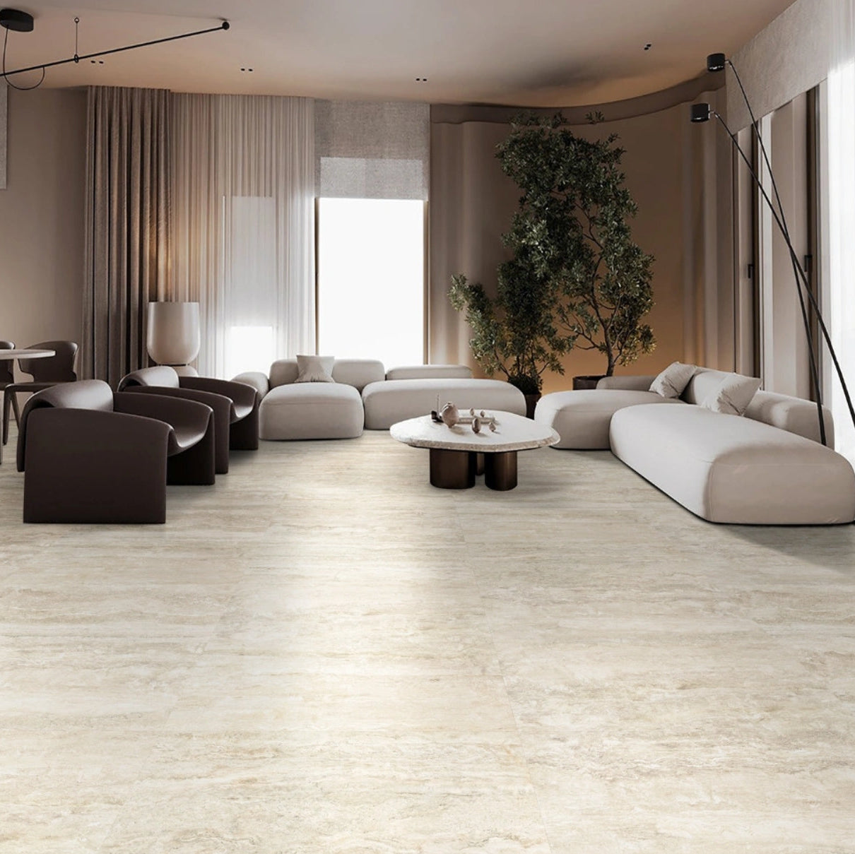 MUSES NAVONA VEIN IVORY 600X1200MM RECTANGULAR TILE (PER BOX)