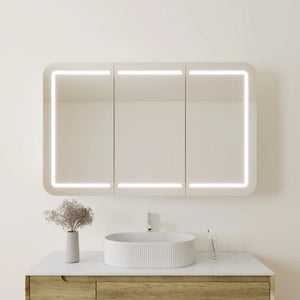 VITO LED PVC MIRROR SHAVING CABINET 1200X750MM