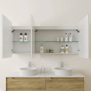 VITO LED PVC MIRROR SHAVING CABINET 1500X750MM