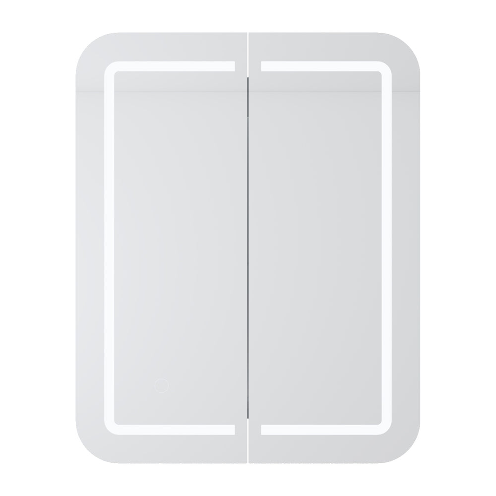 VITO LED PVC MIRROR SHAVING CABINET 600X750MM