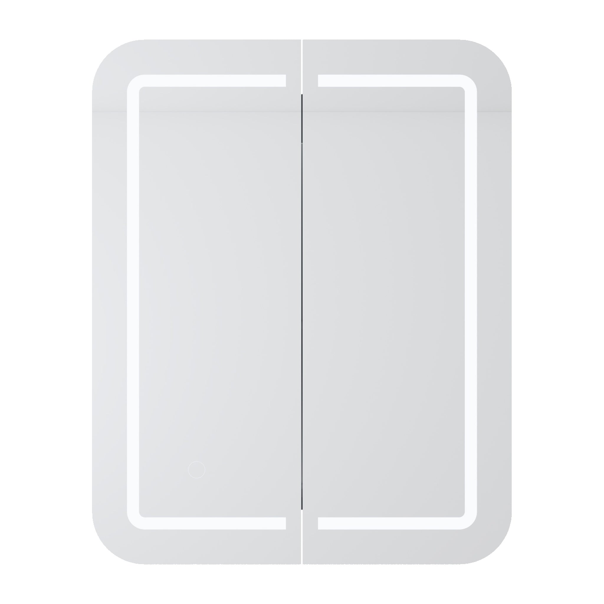 VITO LED PVC MIRROR SHAVING CABINET 600X750MM