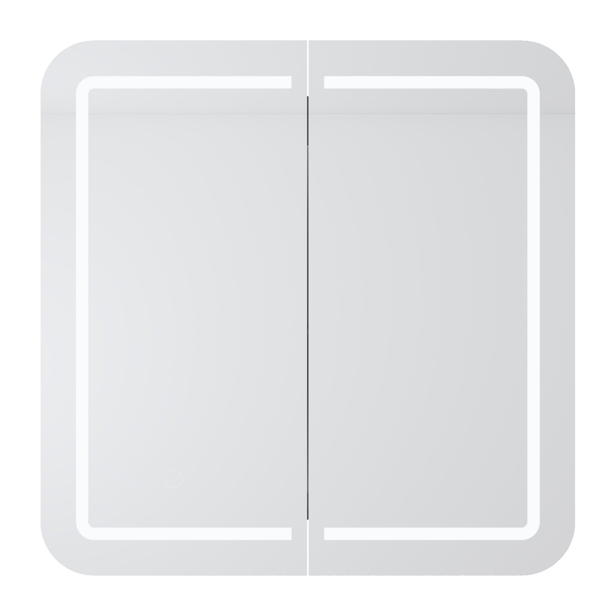 VITO LED PVC MIRROR SHAVING CABINET 750X750MM
