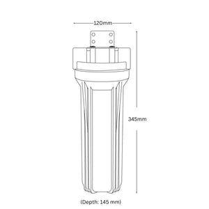PURETEC WU50 SINGLE WATER FILTER SYSTEM GREY
