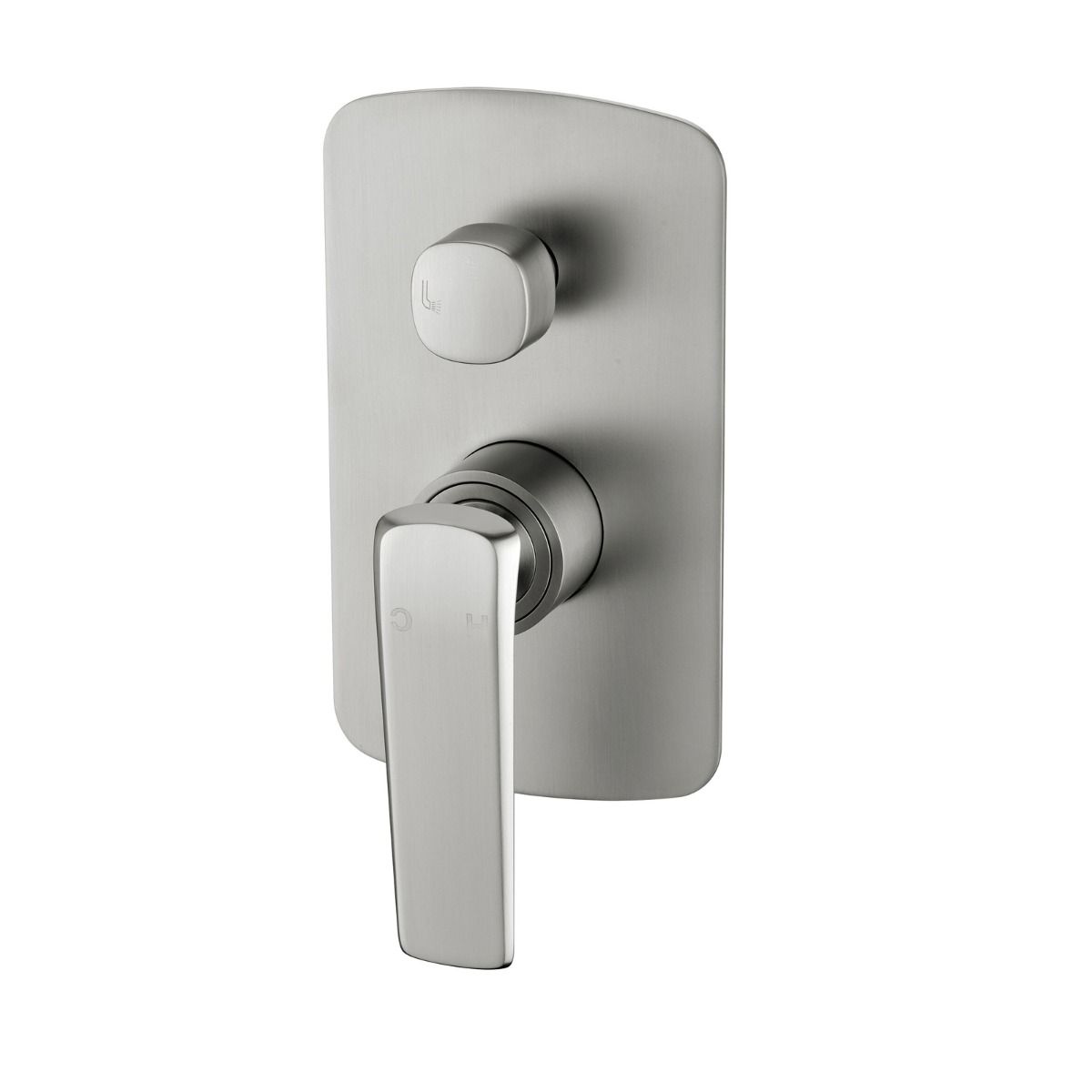 NORICO ESPERIA WALL MIXER WITH DIVERTER BRUSHED NICKEL