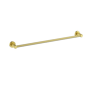 IKON LINIE NON-HEATED SINGLE TOWEL RAIL BRUSHED GOLD 600MM AND 800MM