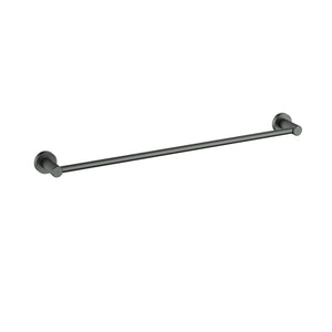 IKON LINIE NON-HEATED SINGLE TOWEL RAIL GUN METAL 600MM AND 800MM