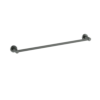 IKON LINIE NON HEATED SINGLE TOWEL RAIL GUN METAL (AVAILABLE IN 600MM AND 800MM)