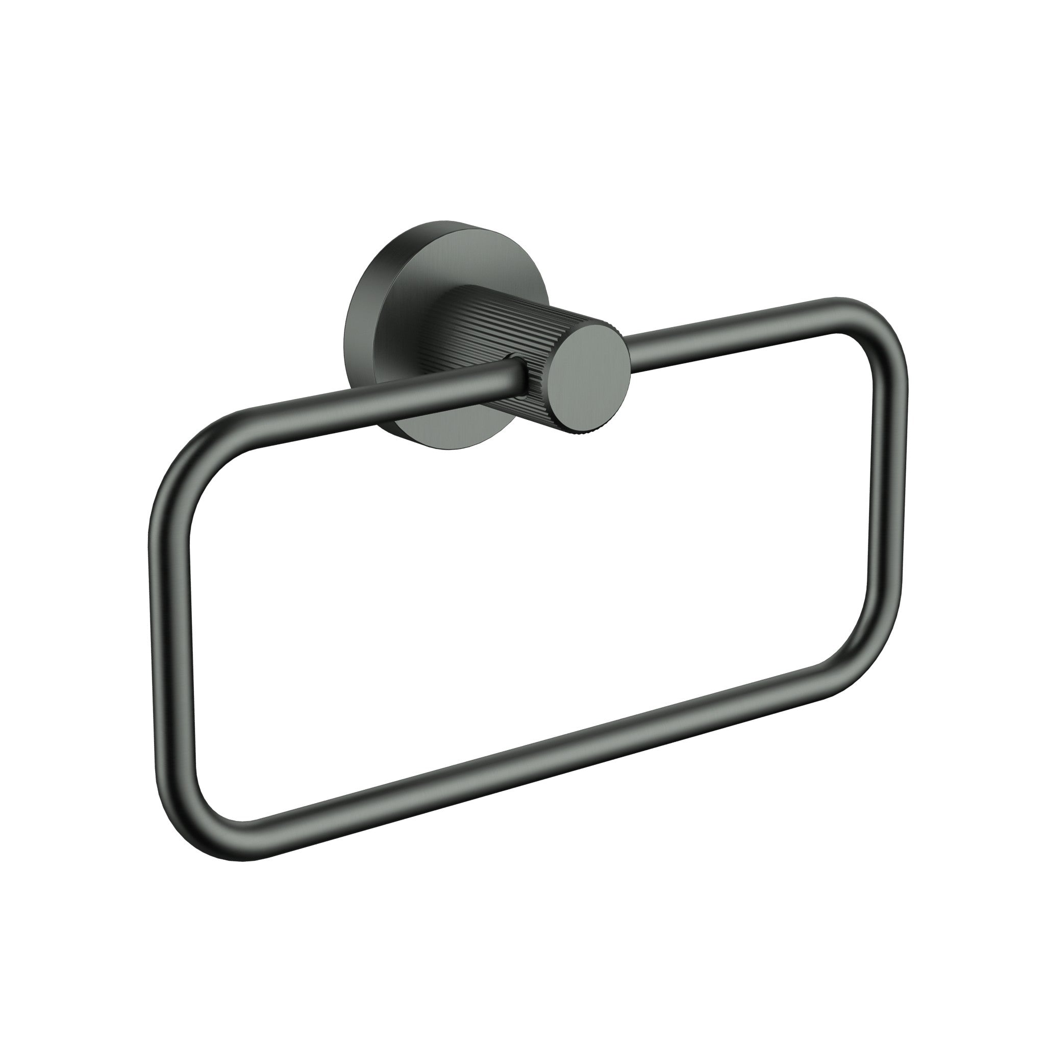 IKON LINIE TOWEL RING 200MM GUN METAL