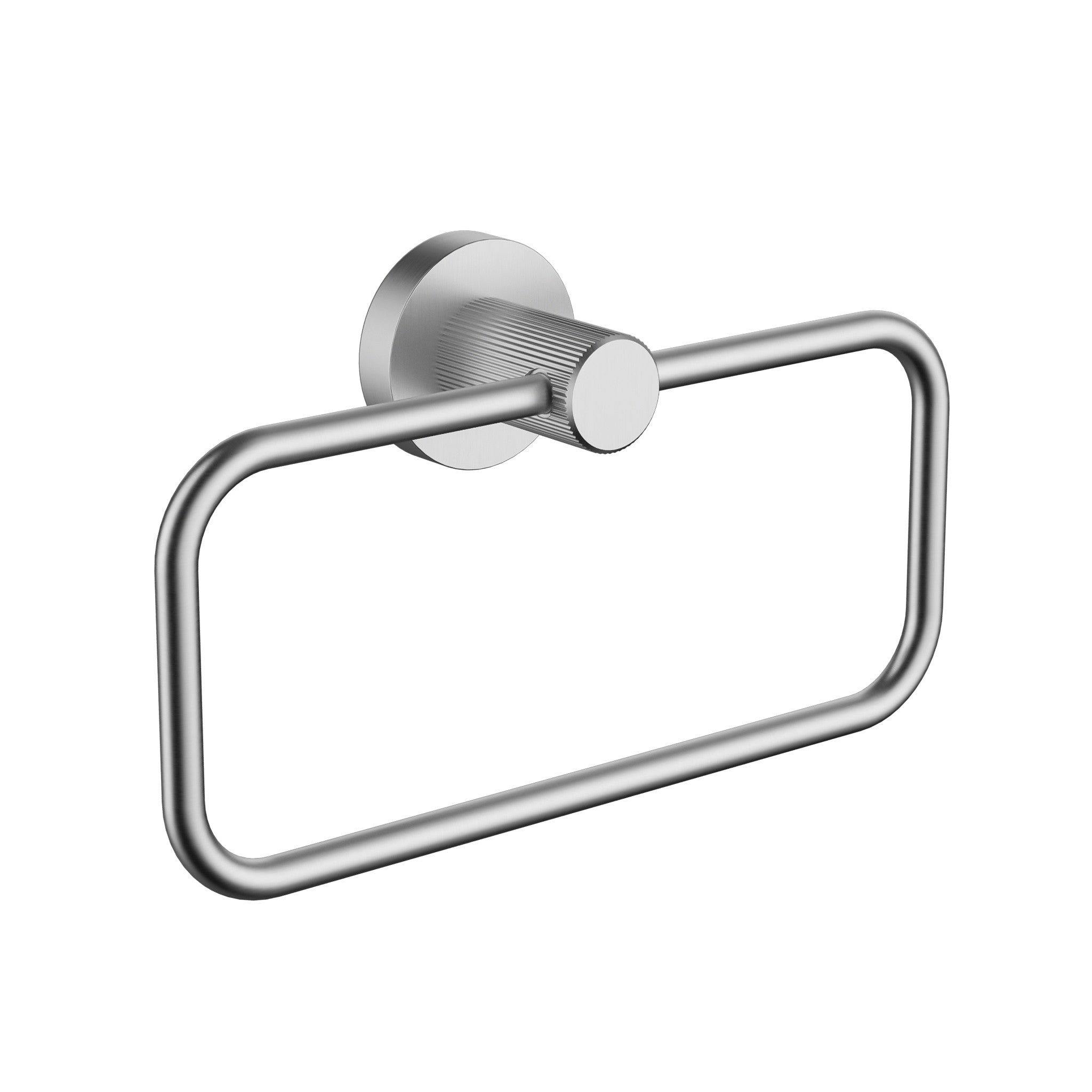 IKON LINIE TOWEL RING 200MM BRUSHED NICKEL