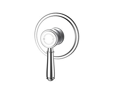 IKON CLASICO LEAD FREE WALL MIXER TRIM KITS WITH ROUGH IN BODY 115MM CHROME