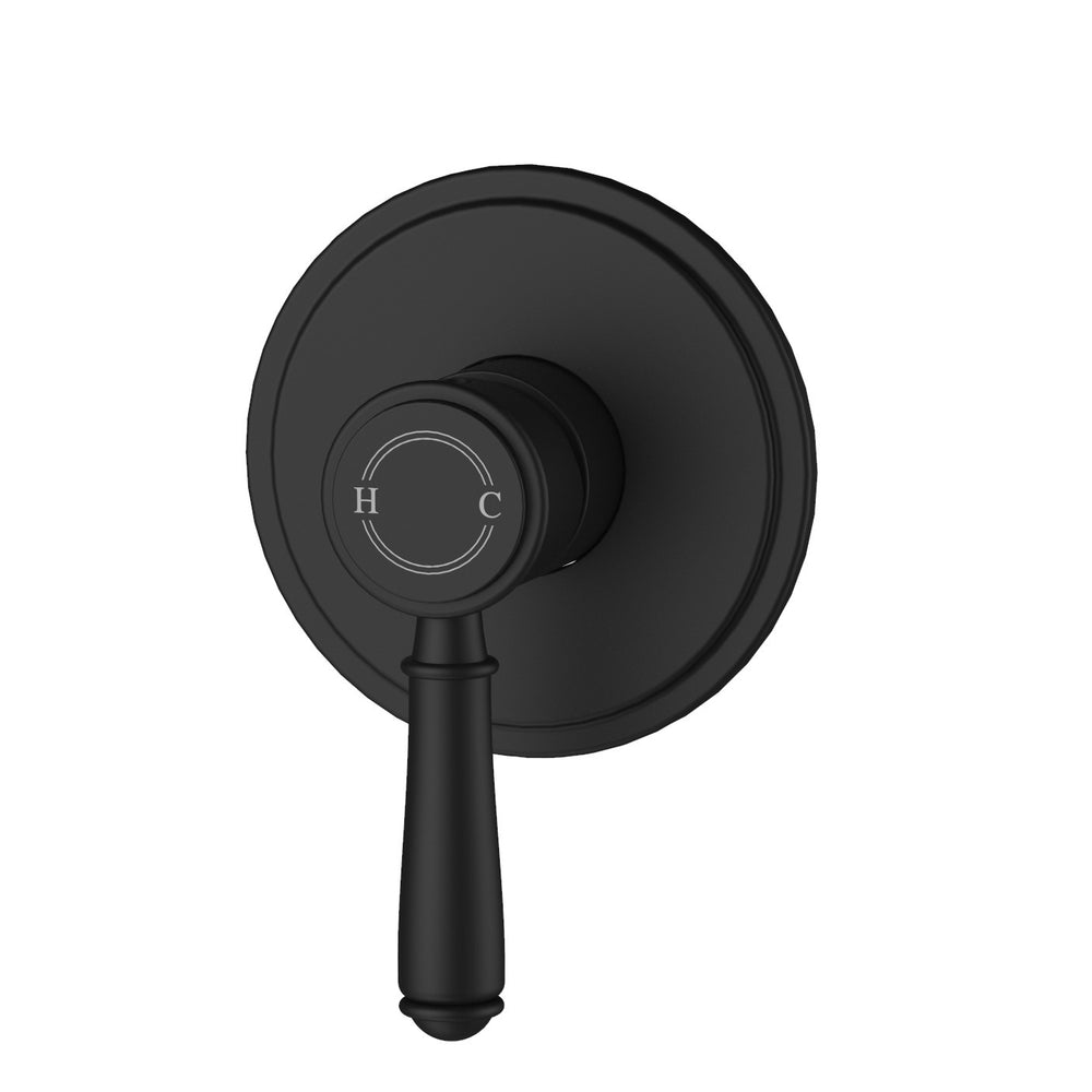 IKON CLASICO LEAD FREE WALL MIXER TRIM KITS WITH ROUGH IN BODY 115MM MATTE BLACK