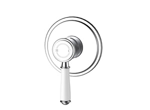 IKON CLASICO WALL MIXER TRIM KITS WITH ROUGH IN BODY 115MM CERAMIC HANDLE CHROME
