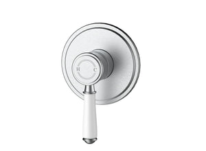 IKON CLASICO WALL MIXER TRIM KITS WITH ROUGH IN BODY 115MM CERAMIC HANDLE BRUSHED NICKEL